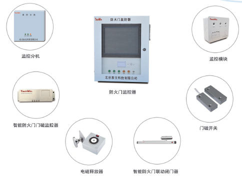 防火門監控主要部件